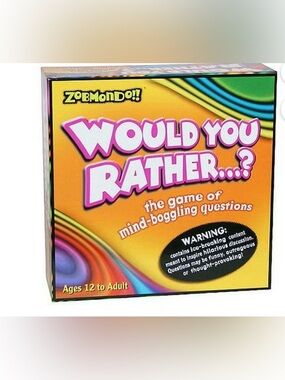 Would You Rather? Board Game Zobmondo Party Game Complete? Family Game Night